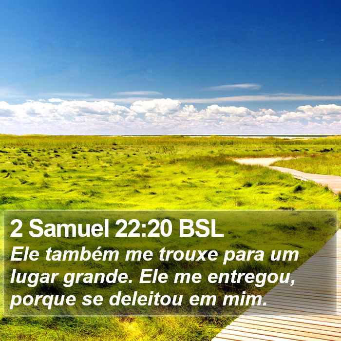 2 Samuel 22:20 BSL Bible Study