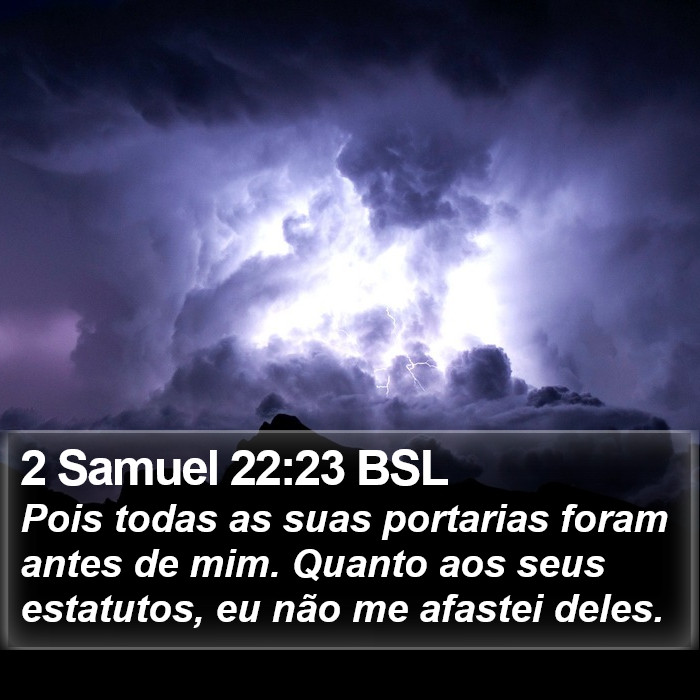 2 Samuel 22:23 BSL Bible Study