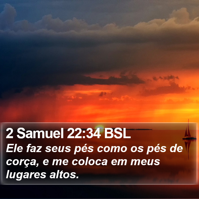 2 Samuel 22:34 BSL Bible Study