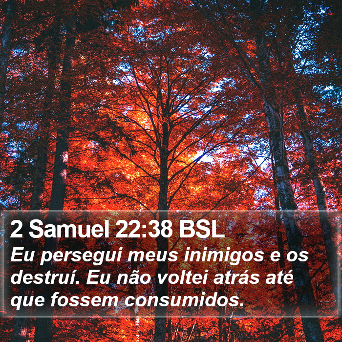 2 Samuel 22:38 BSL Bible Study