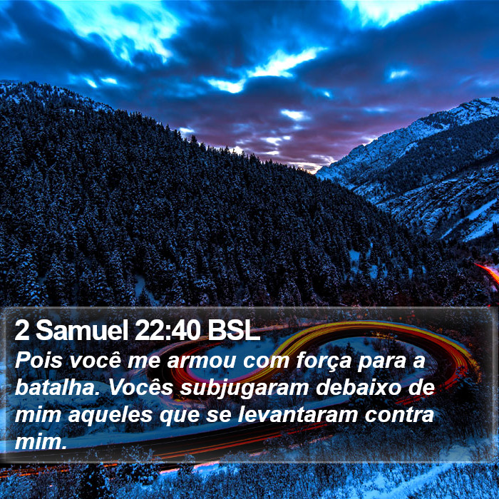 2 Samuel 22:40 BSL Bible Study