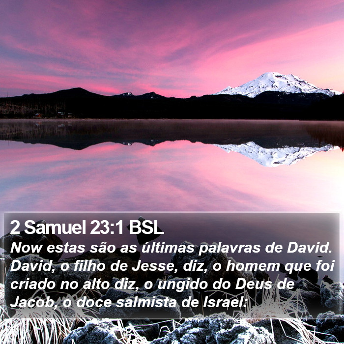 2 Samuel 23:1 BSL Bible Study