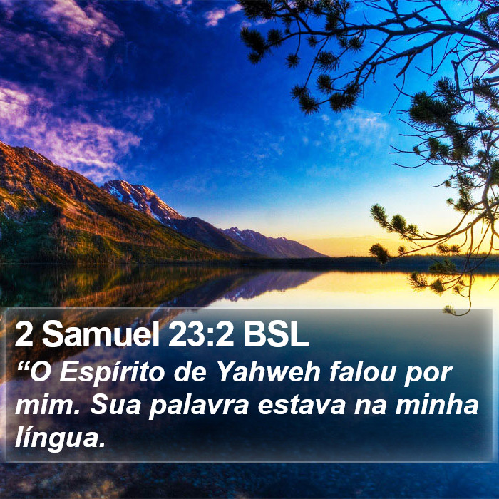 2 Samuel 23:2 BSL Bible Study