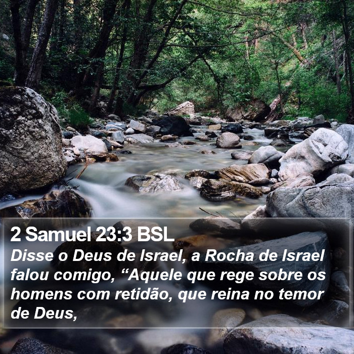 2 Samuel 23:3 BSL Bible Study