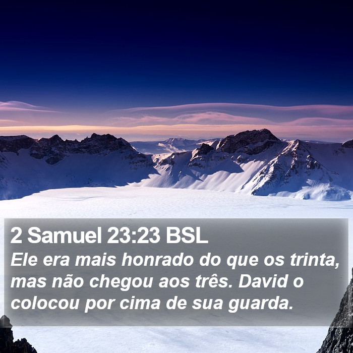 2 Samuel 23:23 BSL Bible Study