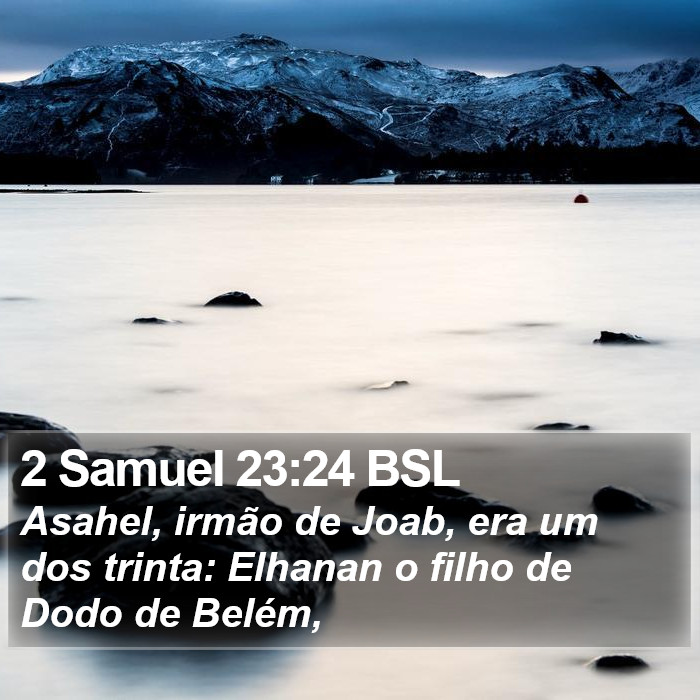 2 Samuel 23:24 BSL Bible Study