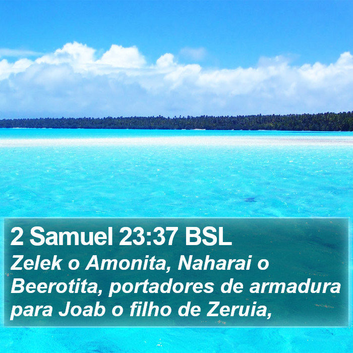 2 Samuel 23:37 BSL Bible Study