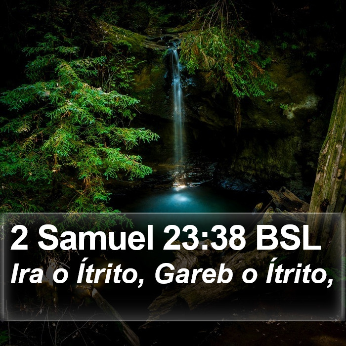 2 Samuel 23:38 BSL Bible Study