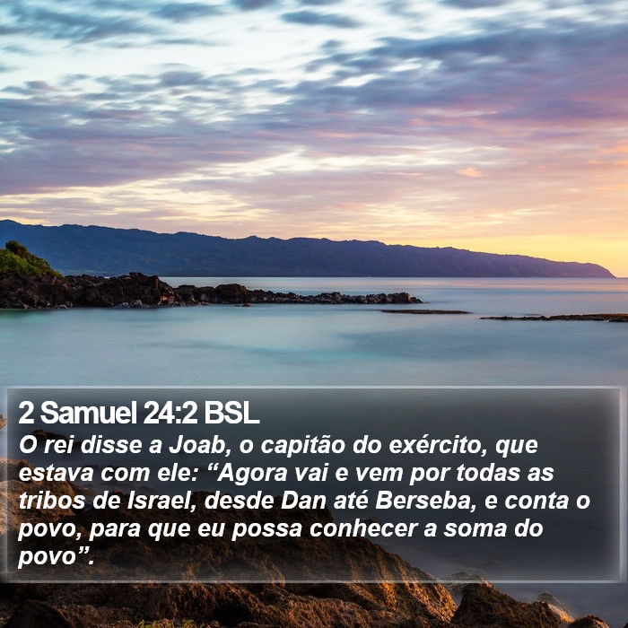 2 Samuel 24:2 BSL Bible Study