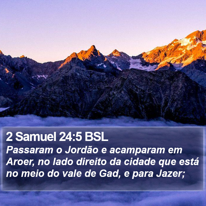 2 Samuel 24:5 BSL Bible Study