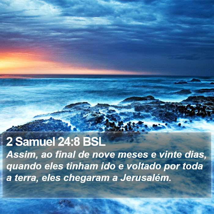 2 Samuel 24:8 BSL Bible Study