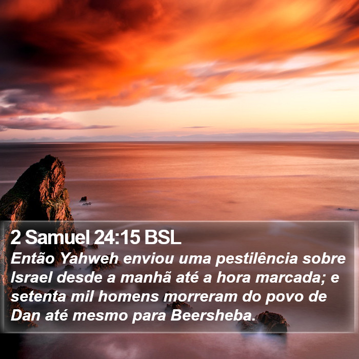2 Samuel 24:15 BSL Bible Study