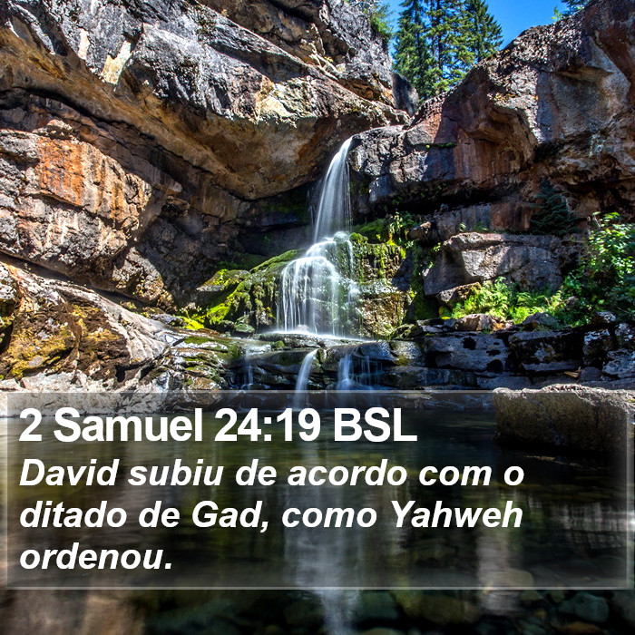 2 Samuel 24:19 BSL Bible Study