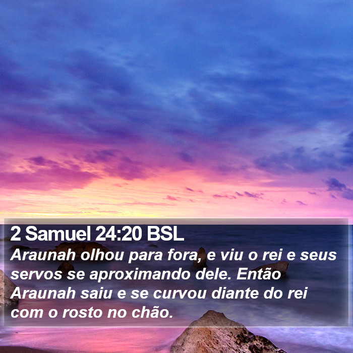 2 Samuel 24:20 BSL Bible Study