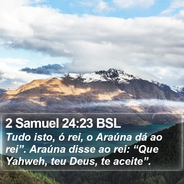 2 Samuel 24:23 BSL Bible Study