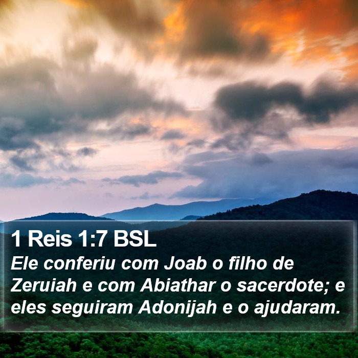 1 Reis 1:7 BSL Bible Study