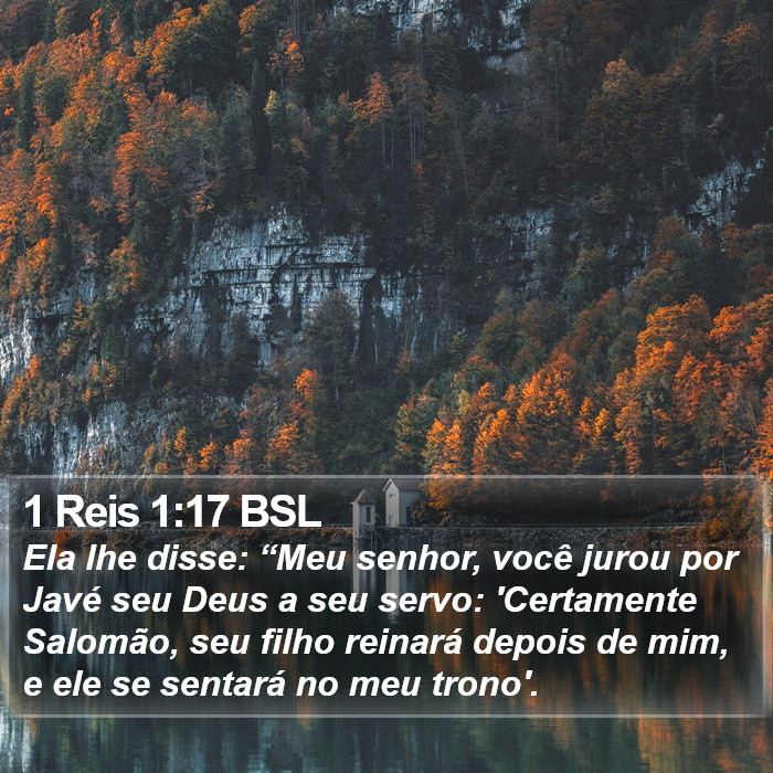 1 Reis 1:17 BSL Bible Study