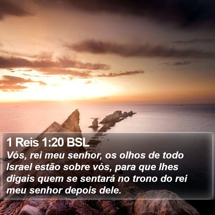 1 Reis 1:20 BSL Bible Study