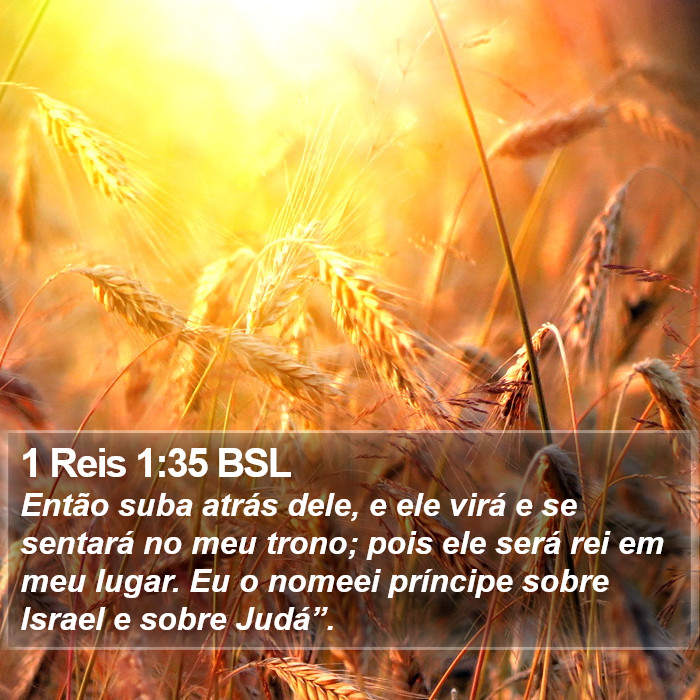 1 Reis 1:35 BSL Bible Study