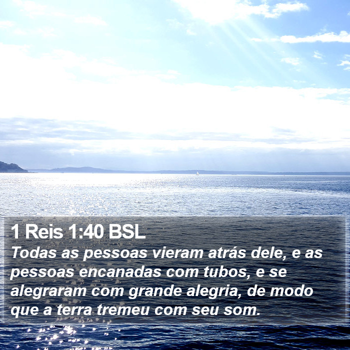 1 Reis 1:40 BSL Bible Study