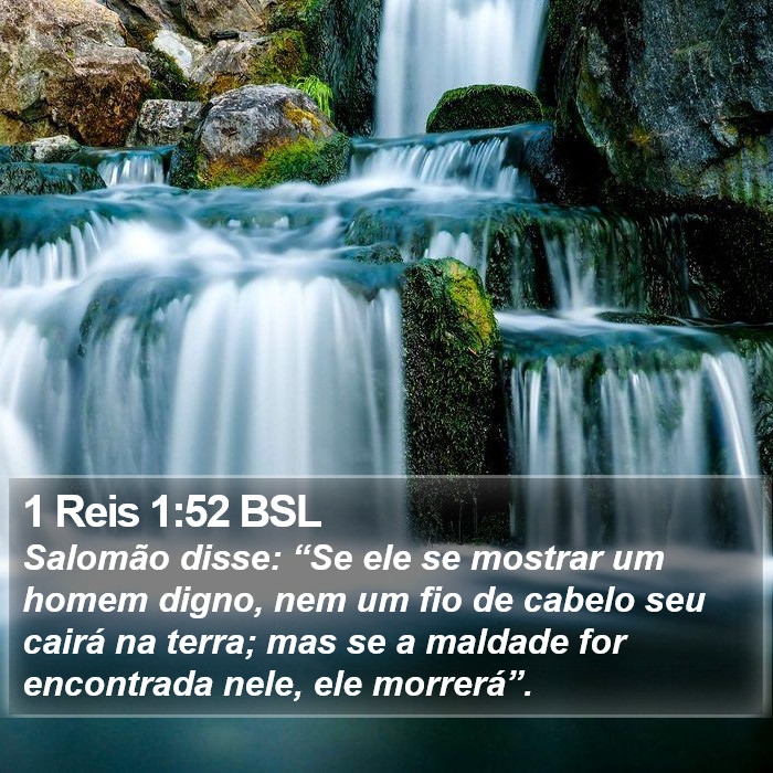 1 Reis 1:52 BSL Bible Study