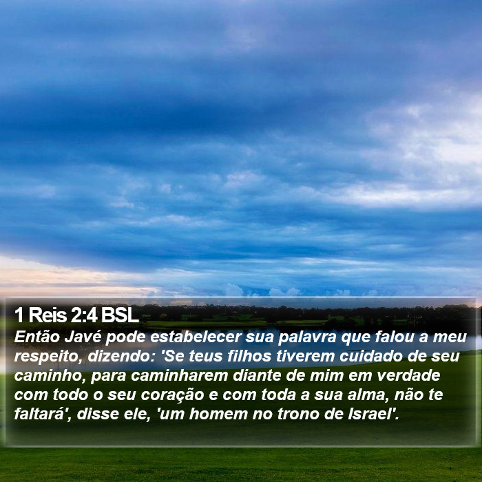 1 Reis 2:4 BSL Bible Study