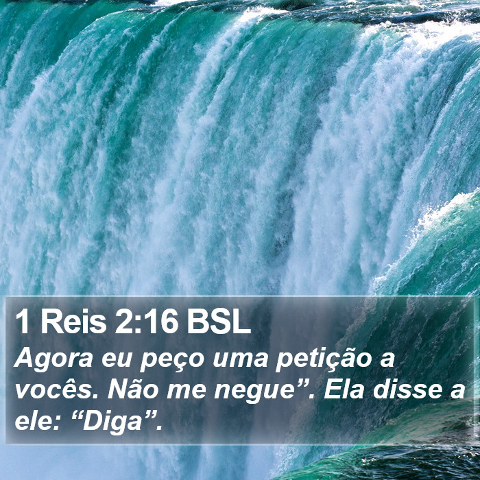 1 Reis 2:16 BSL Bible Study