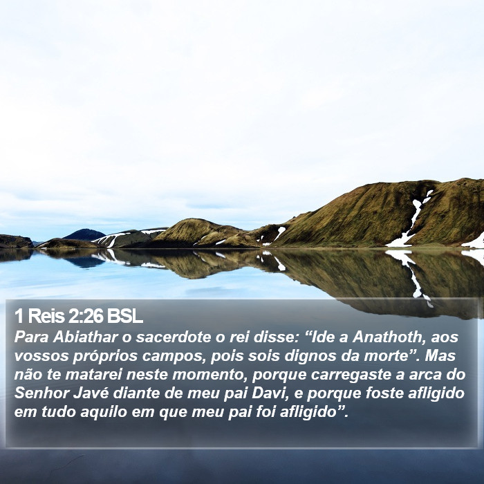 1 Reis 2:26 BSL Bible Study