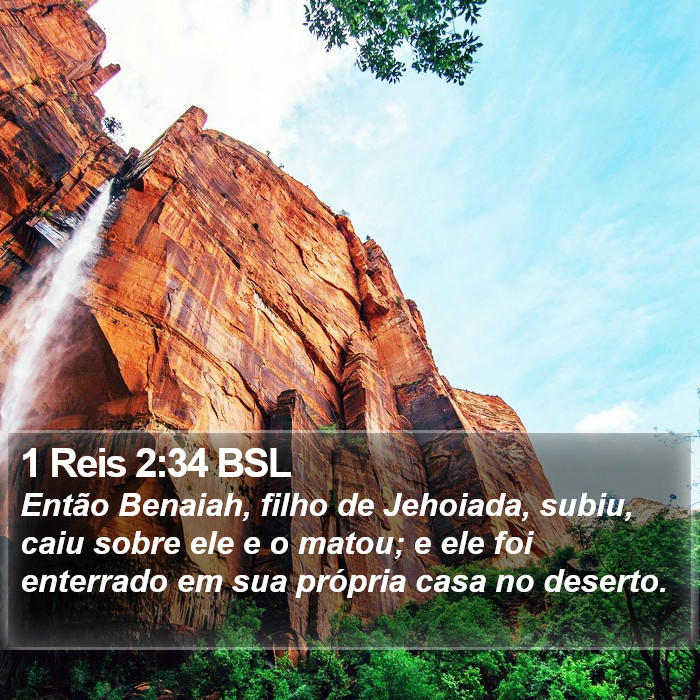 1 Reis 2:34 BSL Bible Study