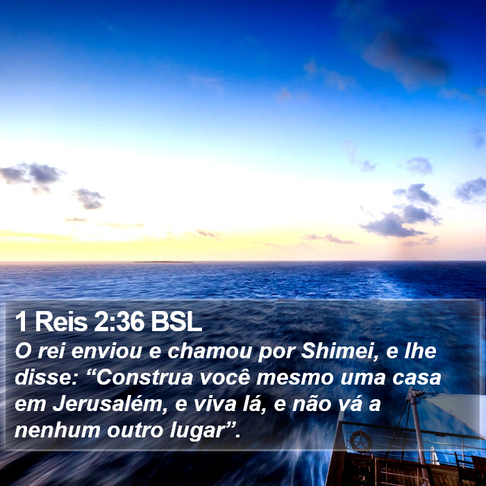 1 Reis 2:36 BSL Bible Study