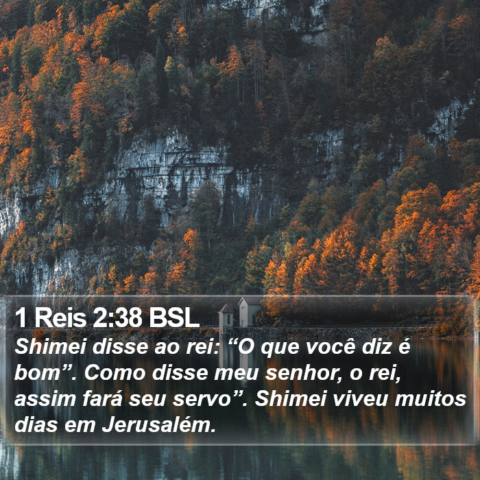 1 Reis 2:38 BSL Bible Study