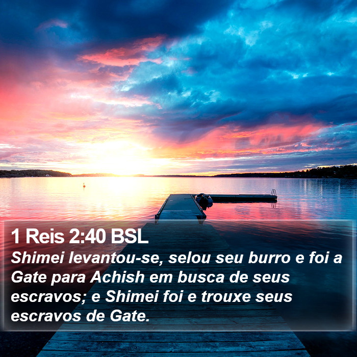 1 Reis 2:40 BSL Bible Study