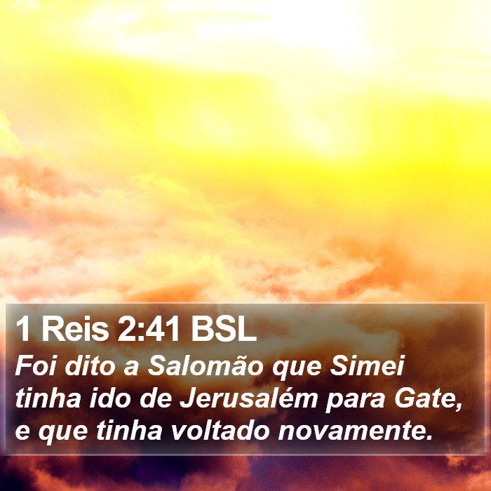 1 Reis 2:41 BSL Bible Study