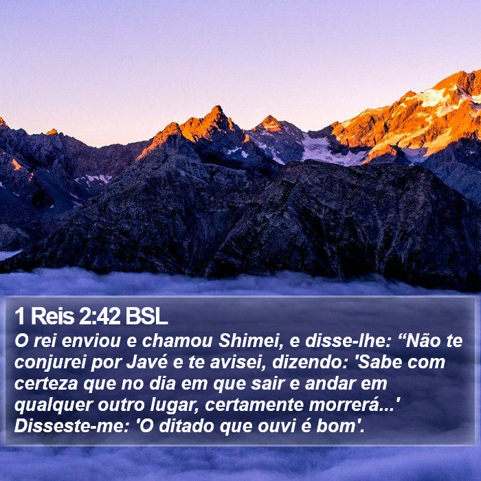 1 Reis 2:42 BSL Bible Study