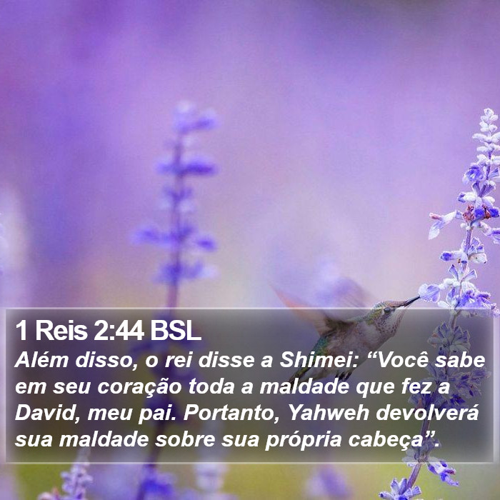 1 Reis 2:44 BSL Bible Study