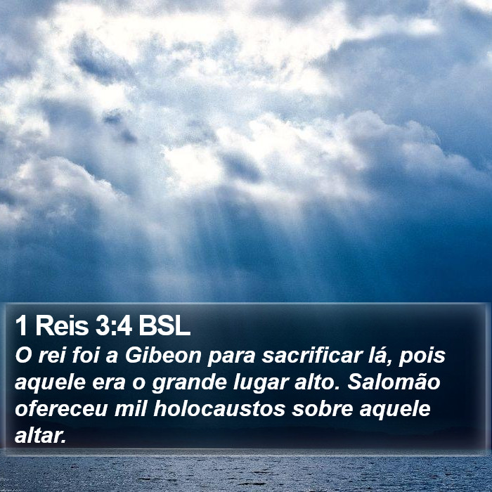 1 Reis 3:4 BSL Bible Study