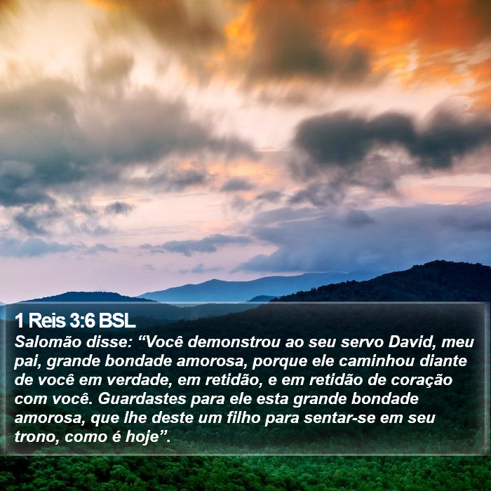1 Reis 3:6 BSL Bible Study