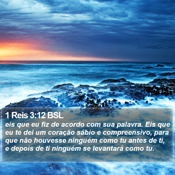 1 Reis 3:12 BSL Bible Study