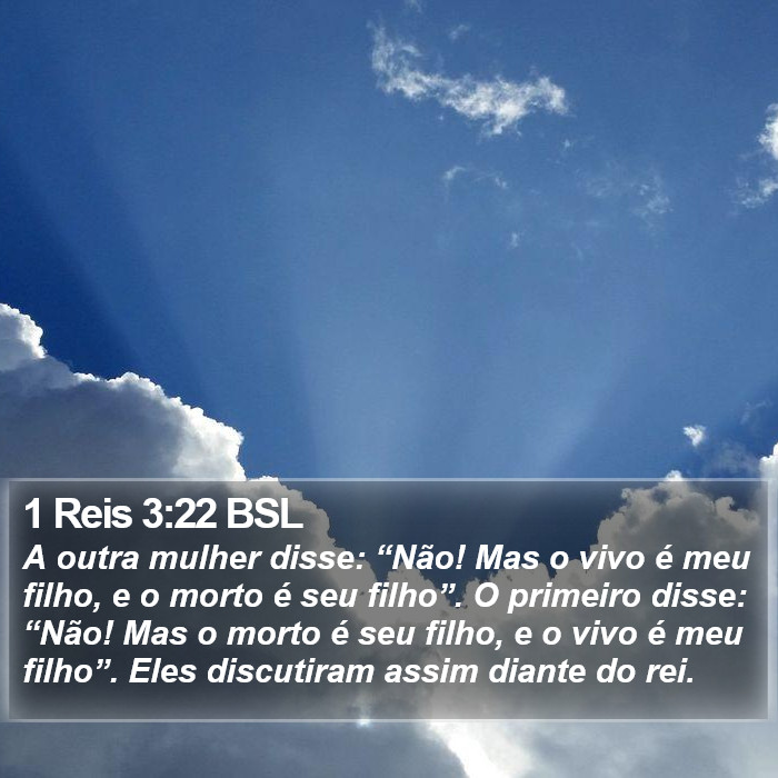 1 Reis 3:22 BSL Bible Study