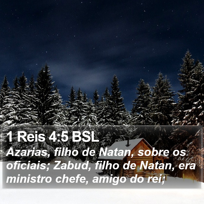 1 Reis 4:5 BSL Bible Study