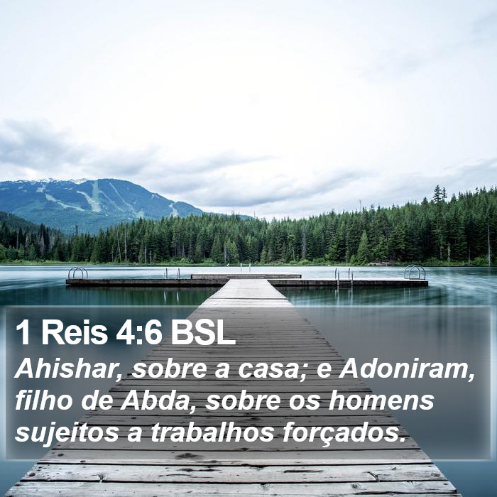 1 Reis 4:6 BSL Bible Study