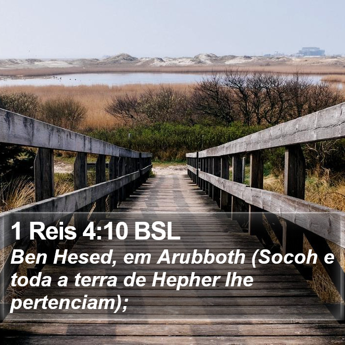 1 Reis 4:10 BSL Bible Study