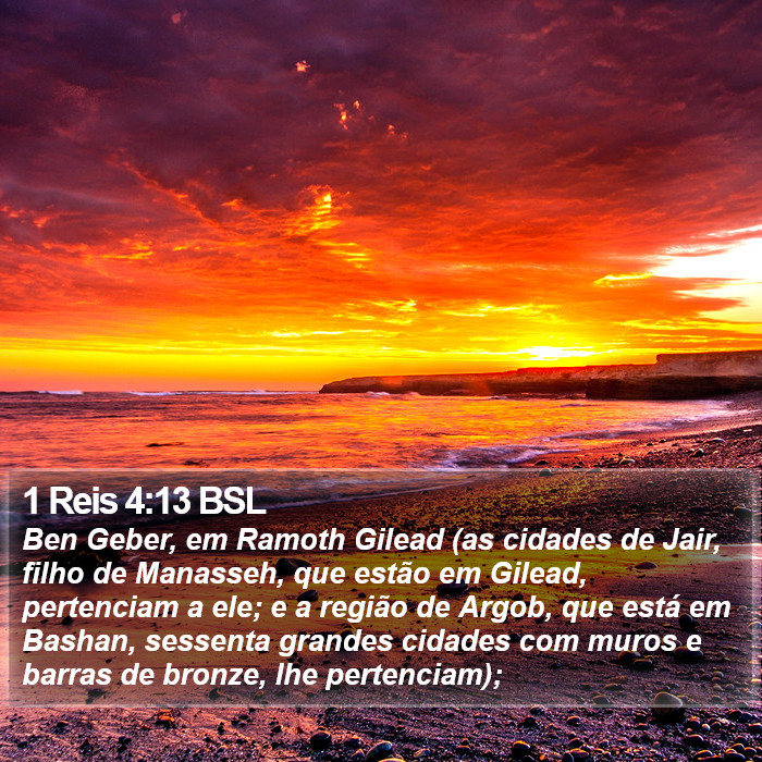 1 Reis 4:13 BSL Bible Study