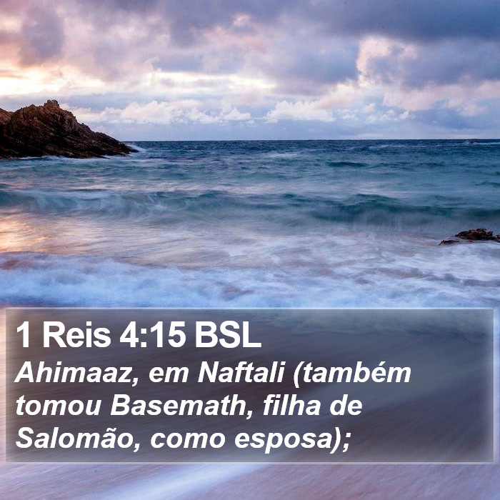 1 Reis 4:15 BSL Bible Study