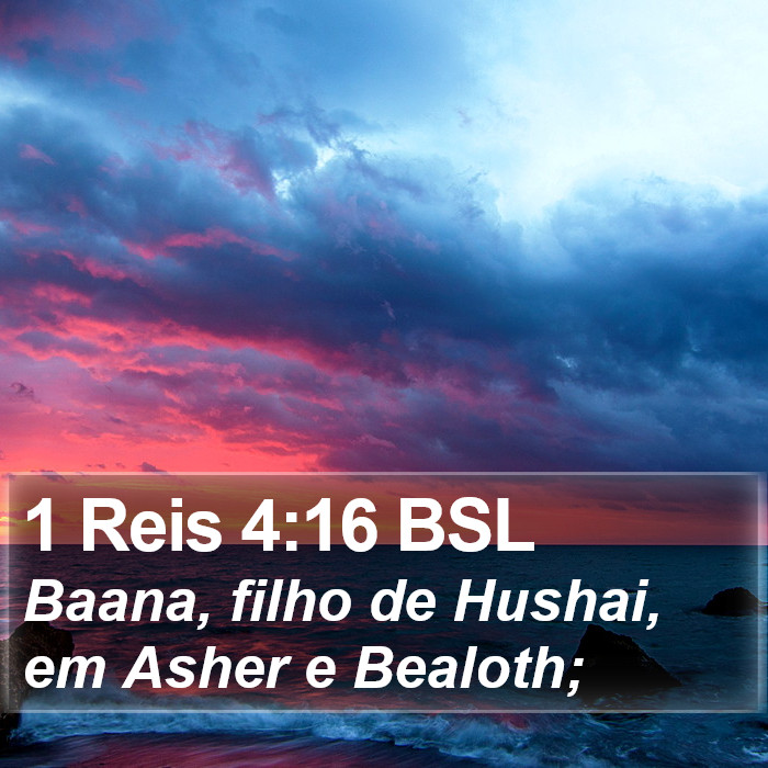 1 Reis 4:16 BSL Bible Study