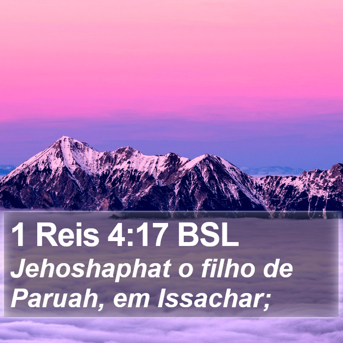 1 Reis 4:17 BSL Bible Study