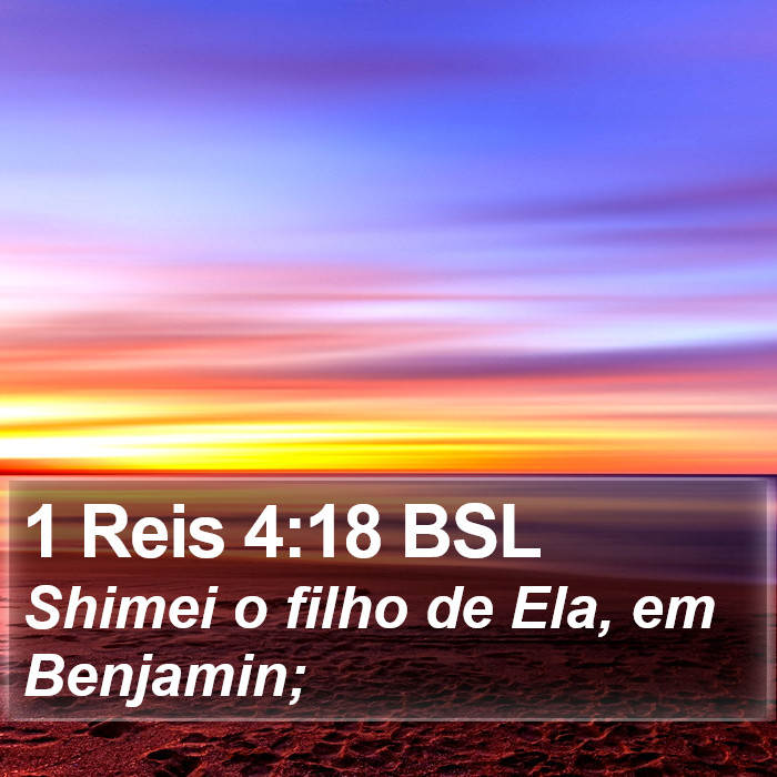 1 Reis 4:18 BSL Bible Study