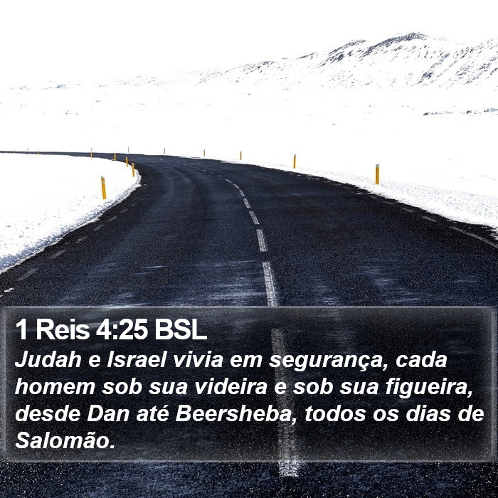 1 Reis 4:25 BSL Bible Study