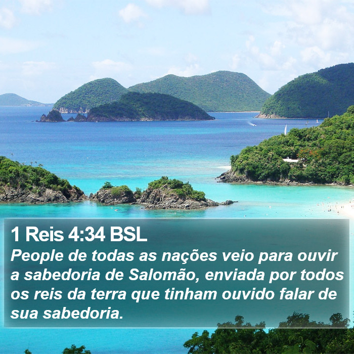 1 Reis 4:34 BSL Bible Study