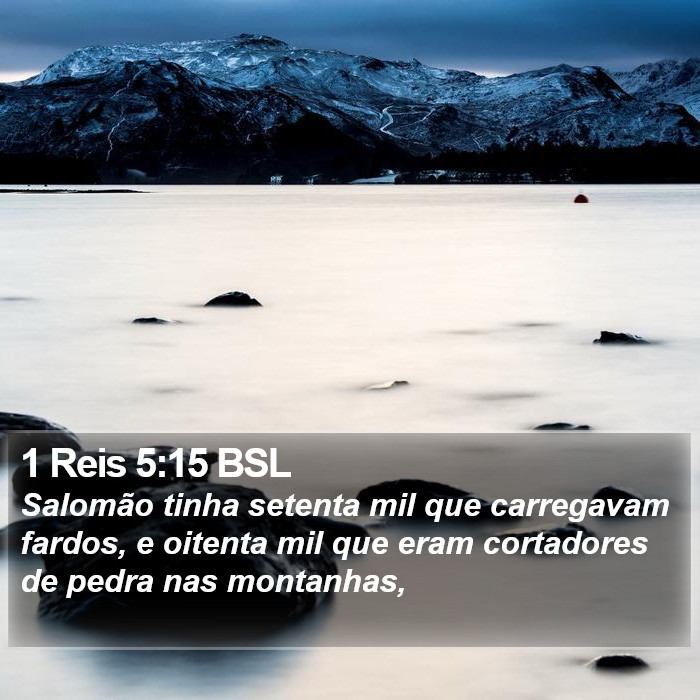 1 Reis 5:15 BSL Bible Study